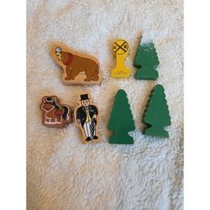 Thomas & Friends ACCESSORIES Lot Trees Animals Sir Topham Hatt Wooden Train